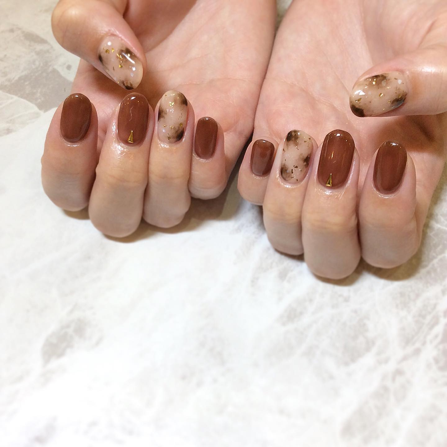 こんにちは東川口店の中谷です!定額5980円🐆🧡#ネイル#大人ネイル#シンプルネイル#定額ネイル#定額デザイン#東川口#当日予約#同時施術#美容院#美容室#マツエク#リクルート#スタイリスト求人#アシスタント求人#アイリスト求人#ネイリスト求人#brp#東川口駅#フェリーチェ東川口店#秋ネイル