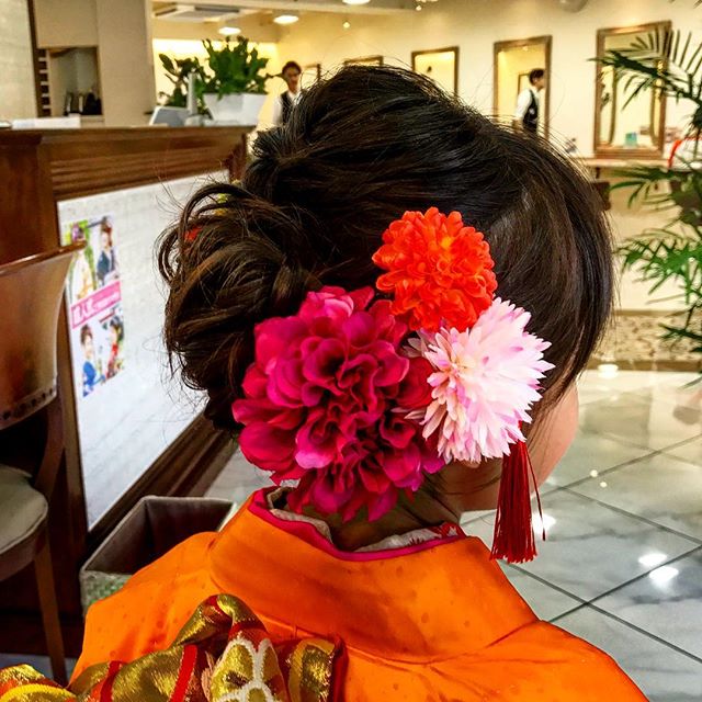 今日は山口です！お子様のアップスタイルも！#七五三 #子供アレンジ #子供アップスタイル #着物 #卒業式 #袴 #かわいい #おしゃれ #女の子 #美容師求人 #美容師スタイリスト募集 #美容師アシスタント募集 #アイリスト募集 #BRP#楽しいよー