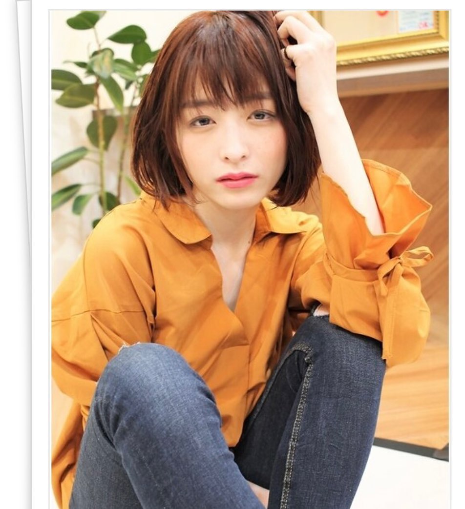 ふんわり柔らかボブ×アプリコットブラウンで