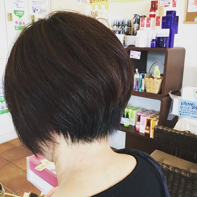 こんにちはアニモ蒲生店店長の山口です?頭の形が綺麗に見えるショートスタイルは1ヶ月から1ヶ月半のカットをオススメしますっ！！? #蒲生駅 #蒲生商店街 #当日予約オッケイ#キッズスペースあり#草加#新田#越谷#レイクタウン#Ｎドット#Ｎドットミルク#Ｎドットオイル#ショートスタイル#ショート#夏ショート
