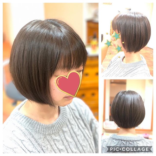 蒲生駅から徒歩８分っっ！！アニモ蒲生店店長の山口です️ 人生初のカラーリング伸ばしっぱなしのstyleをバッサリカット️トーンが明るくなると華やかな感じが出ますね #ナプラ#Nドットセラム#ミルボン#Nドットシアミルク#お子様同伴ok #当日ご予約OK#ロブ#エルジューダ#エルジューダエマルジョン#草加#新田#草加公園#青柳#蒲生商店街#蒲生駅#ナシードカラー#女性スタッフのみ#スタッフみんな30代️#ナピュール#ヘアビューロン#アレンジスタイル#ビューロンカールアイロン#2019