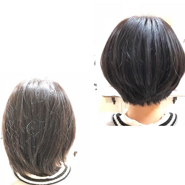 こんにちは！アニモ蒲生店 金子です（＾ω＾） ショートボブ伸ばしてたけどやっぱり短くしたいという方増えてます?！秋でもショートボブは人気のスタイルですぜひ迷っている方はお試しください！#ナプラ#Nドットセラム#ミルボン#Nドットシアミルク#お子様同伴ok #当日ご予約OK#ロブ#エルジューダ#エルジュダエマルジョン#草加#新田#草加公園#青柳#蒲生商店街#蒲生駅#ナシードカラー#女性スタッフのみ#ナピュール#ヘアビューロン#アレンジスタイル#ビューロンカールアイロン#2019#袴ヘア#袴#ゴルフ#縮毛矯正