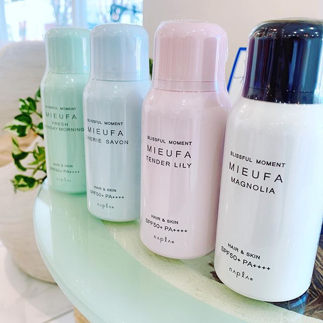 こんにちは増尾です紫外線が気になり初めてるこの時期からミーファがおすすめです️新しい香りも入荷致しました️ セット面に消毒液も準備しております️コロナ対策でプライベートタオル（使い切りタオル）を使用️次亜塩素酸で空気洗浄をして、常に空気の入れ替えもしております️明日も通常通り営業しておりますのでぜひお越し下さい️#N.#ナプラ#ミルボン#美容師求人 #美容室求人 #美容師募集 #スタッフ募集#美容専門学校 #スタイリスト募集 #アシスタント募集 #ネイリスト募集#アーバンパークライン #東武線 #春日部美容室#東萌ビューティーカレッジ#埼玉理容美容専門学校#日曜定休 #美容室日曜日休み #マツエク #ネイル#撮影モデル募集#エルジューダ#アイラッシュ#レイクタウン#コロナ#コロナ対策