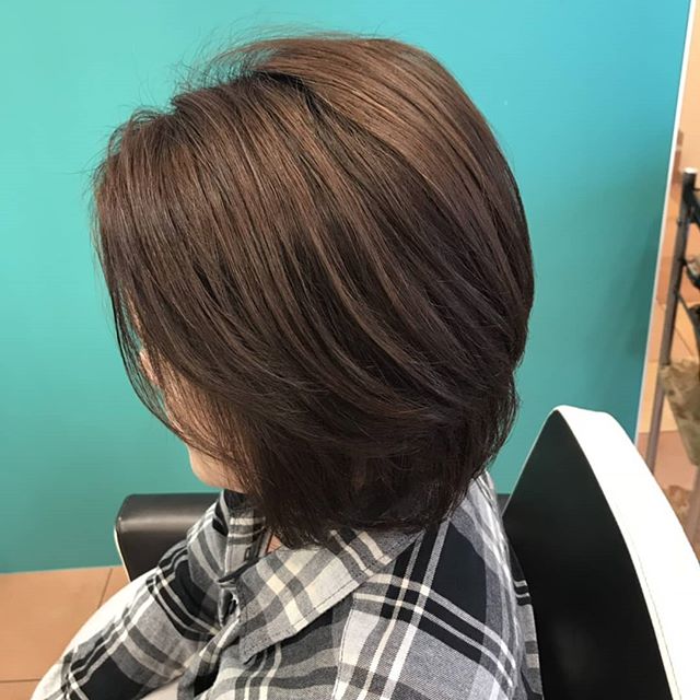 白髪染めでも、今は明るく！初マットを気に入っていただけました！#N.#エヌドット#ナプラ#ミルボン#美容師の休日#美容師の卵#美容学生#美容師 #美容師募集 #スタッフ募集 #美容室 #美容専門学校 #美容師国家試験 #スタイリスト募集 #アシスタント募集 #ネイリスト募集 #美容好き #美容学生 #ママさん美容師 #アーバンパークライン #