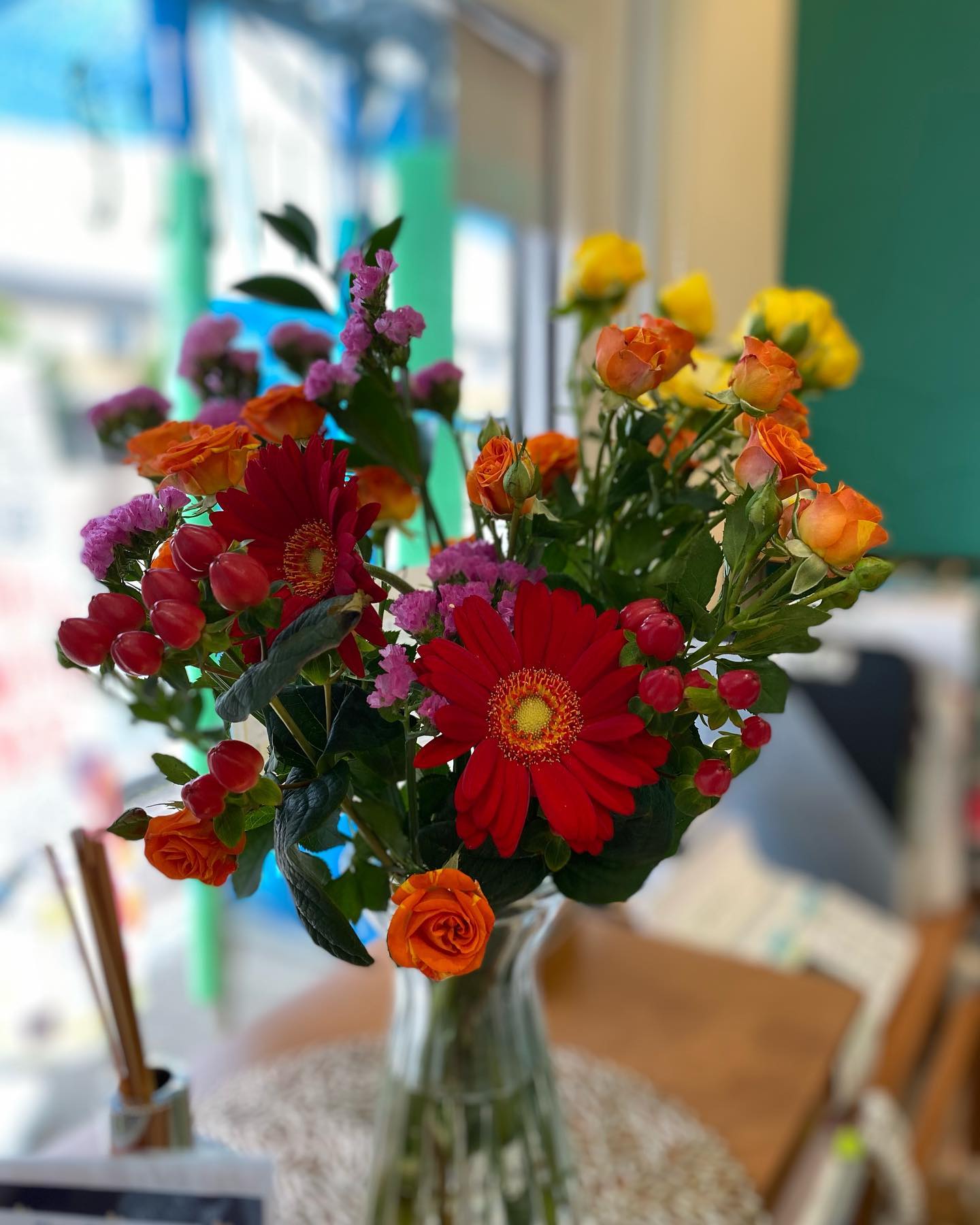 お花の植え替え