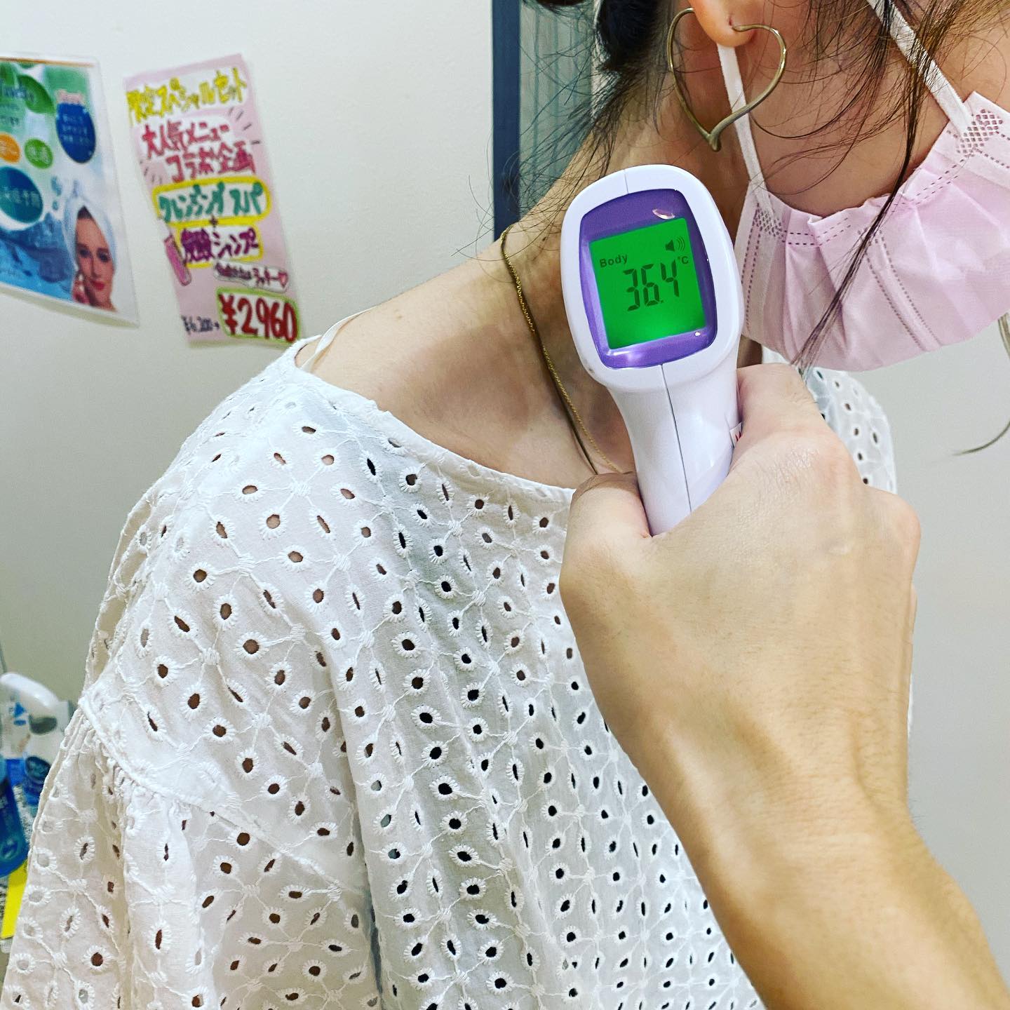 入店時の検温は首元でお願いしていますご協力よろしくお願いいたします！！！・スタイリスト阿部川・#ナプラ#Nドットセラム#Nドットシアミルク #当日ご予約OK#ミルボン#エルジューダ#エルジュダエマルジョン#リファストレートアイロン#野田美容室#ステイホーム#ステイホームがんばろう #お家時間