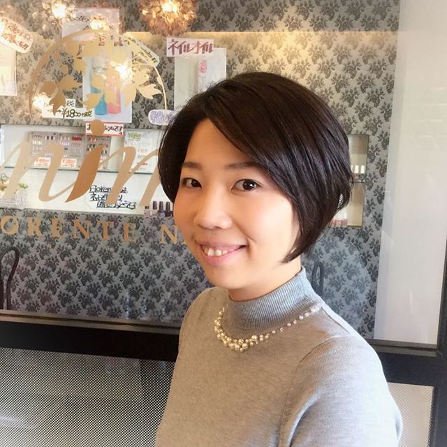 #横顔クール#大人のショート#三郷#アニモフィオレンテ#BRPこんにちは^_^店長のアスマです★横顔がクールに決まる前下がりクールボブです(^^)甘すぎない大人のショートです★お顔のラインが気になる方にもオススメです！