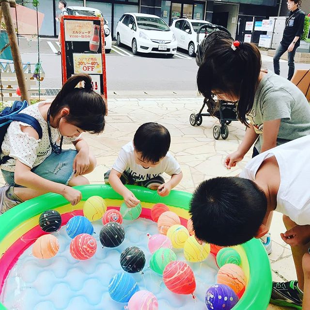 明日ヨーヨー釣り無料開放いたします️今回は更にパワーアップキラキラボールも無料です